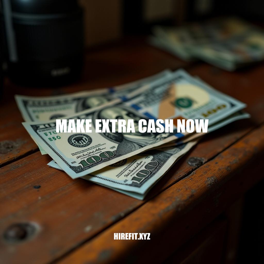 5 Ways to Make Extra Cash Now: Boost Your Finances Today